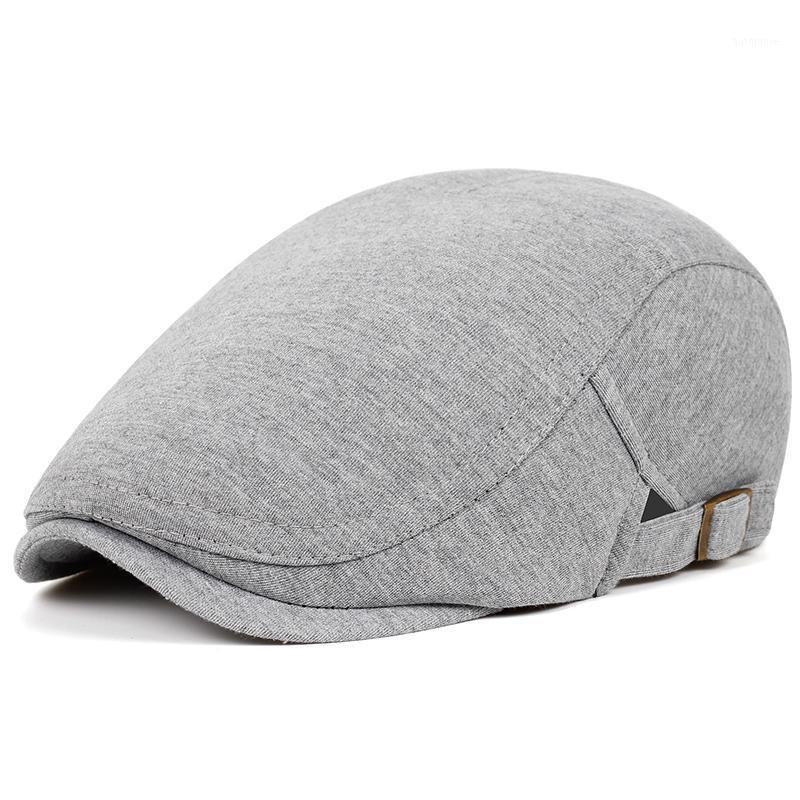 

New fashion solid color beret men's women's Warm Wild hat Spring and Autumn cotton berets hip hop hats casquette gorras bone1, Black