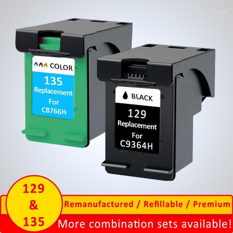 

Xiangyu 2 Pieces 129 135 Ink Cartridges for 129 for 135 work with Officejet 6300 6301 6304 6305 6307 6308 6310 6313 6315 6311