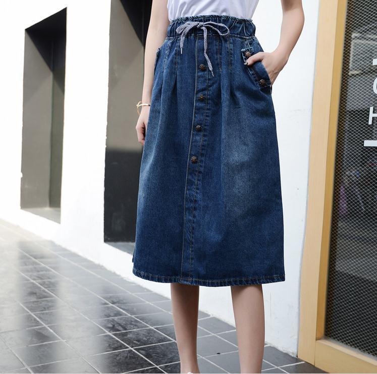 

Big Women Thin Jeans Spring Skirt Plus Size S-9xl H4mj, Blue