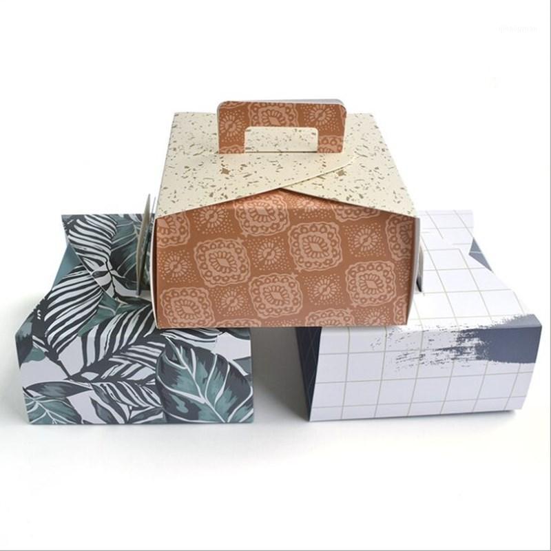 

New sale Ins style creative color gift with hand carton spot universal portable color printing baking packaging carton custom1