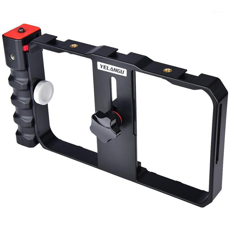 

YELANGU Pro Smartphone Video Rig Filmmaking Case Phone Video Stabilizer Grip Mount for Xs Max XR Plus Huawei1