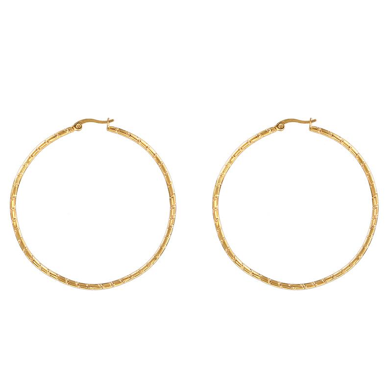 

RIR Round Large Hoop Wire Earrings Texture Deign Bohemian AccessoriesBig Women Hoop Earring Geometric Earrings Party Jewelry