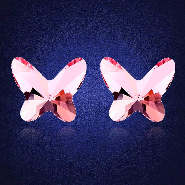 

Stud Original Crystal From Small Earrings For Women Butterfly Brincos Pendientes Mujer Moda Friends Girls Gift Joyas