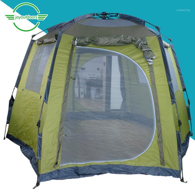 

6-8 People Automatic Two-layer Tent Family Outdoor Travel 2 Doors 4 Windows Tent Camping Collective Activities Waterproof1