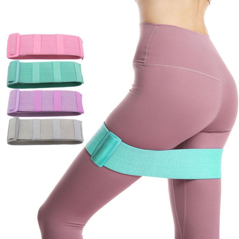 

Adjustable Elastic Hip Booty Bands Anti Slip Resistance Bands Thick with Inner Grip Strip for Fitness Legs BuGlute
