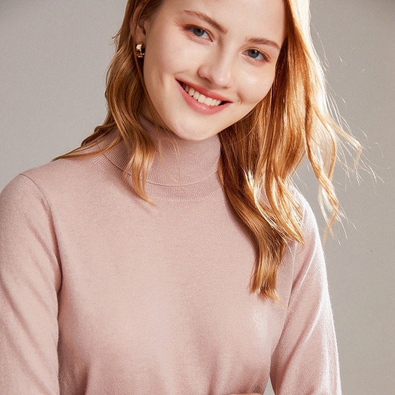 

2021 High quality Soft Sweaters for Women Turtlenecks Warm Winter Cashmere Sweater and Knitted Wool Ladies 9 Standard Colors Clothes IQJQ, Picture 1