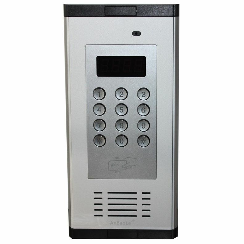 

Top quality 2-wired audio door phone Security non-visual building intercom system for 6-apartments,PASSWORD/ID Card unlocking
