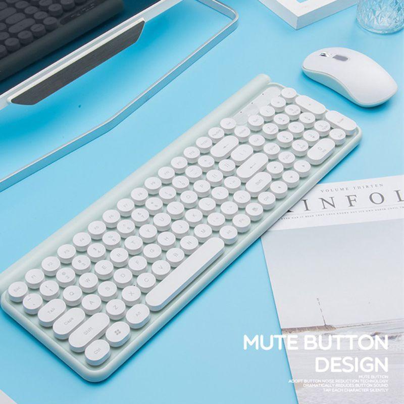 

Wireless Keyboard and Mouse Set Battery Powered Silent Desktop Computer Laptop Keypad Office Home Gaming Mouse Keyboard1