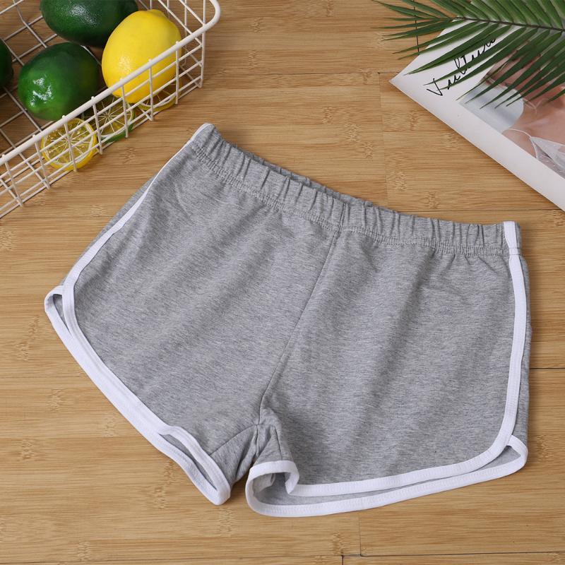 

Top Selling Women Shorts 2020 New Summer Plus Size Short Pants Candy Color Elastic Waist Patchwork Casual Sports Beach Shorts, Gray
