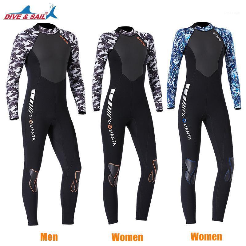 

Men Women One Piece Full Body Scuba Diving suit 3mm Neoprene thick warm Wet Suits Surfing Snorkeling Water Sports Dive Suit1