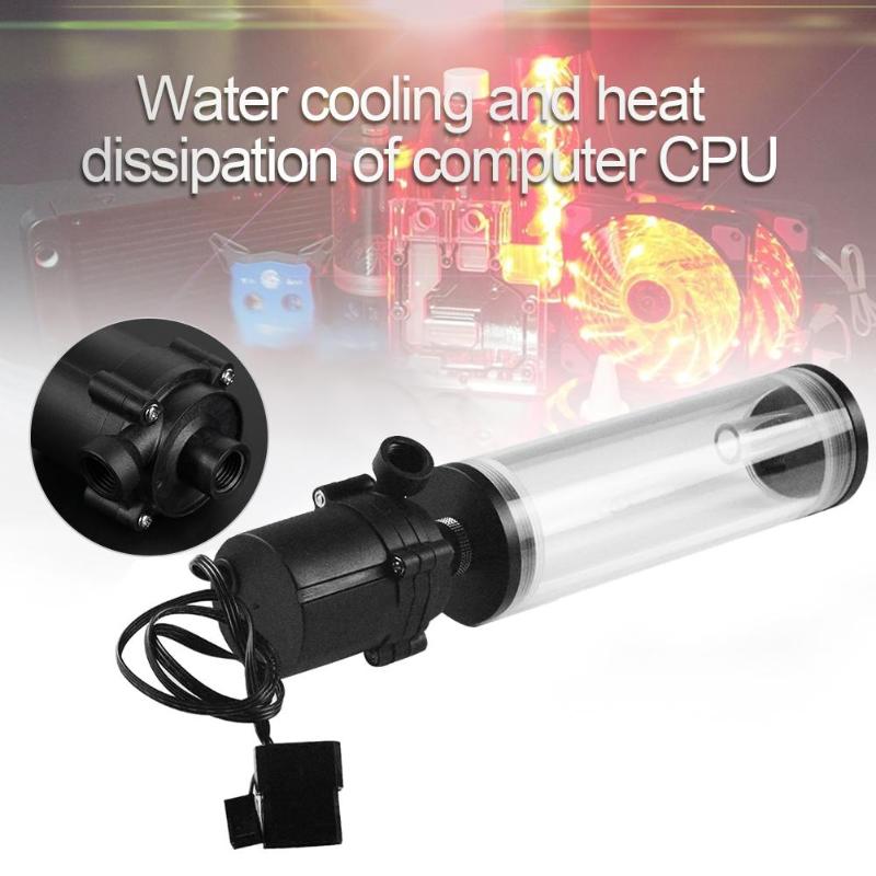 

G1/4 Thread XHC8+160mm Cylinder Water Tank Water Pump for CPU Cooling