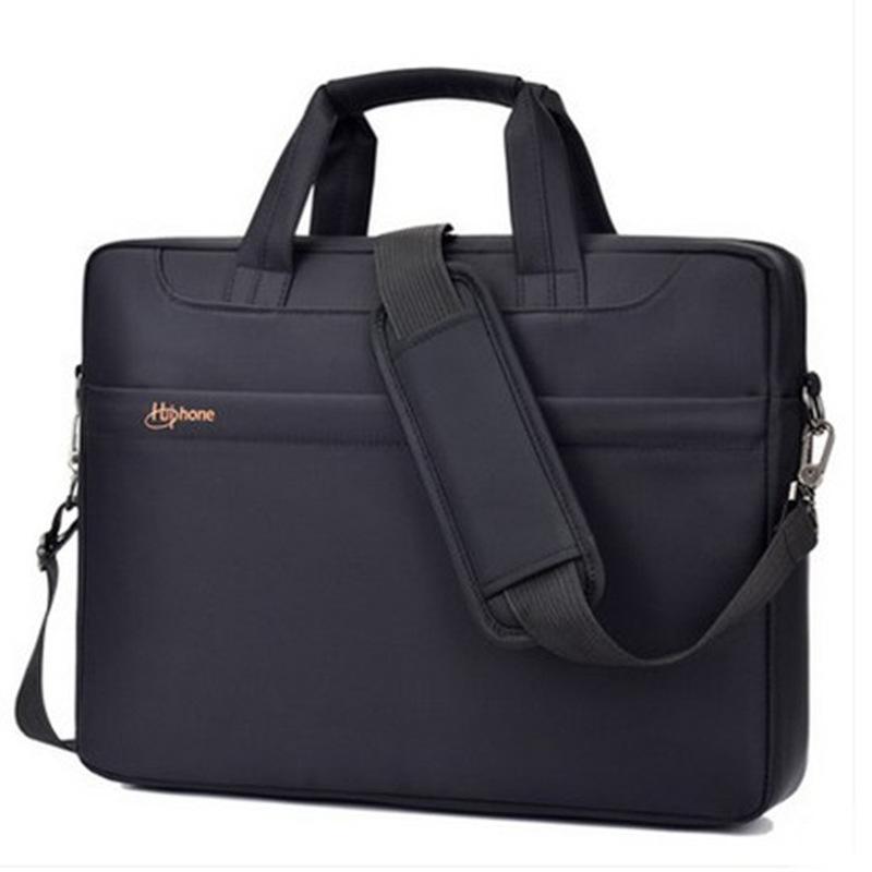

15.6-inch Laptop Bag Laptop Tablet Bag Men's Large-capacity Business Shoulder Briefcase, Black