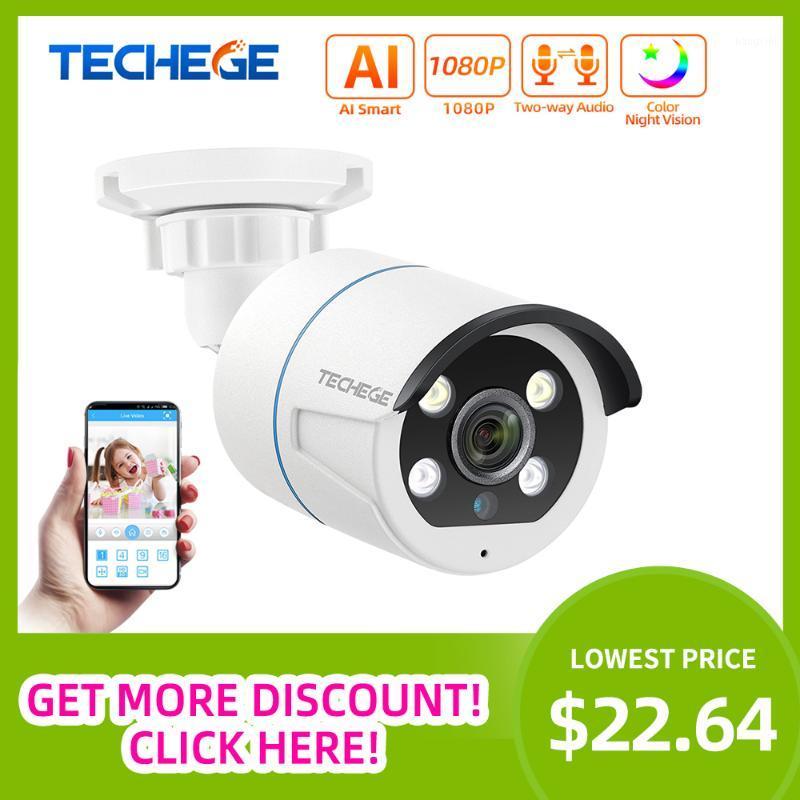 

Techege HD 1080P POE IP Camera Two-way Talk Security AI ONVIF Human Detection Outdoor Waterproof CCTV For NVR1 Mini Cameras