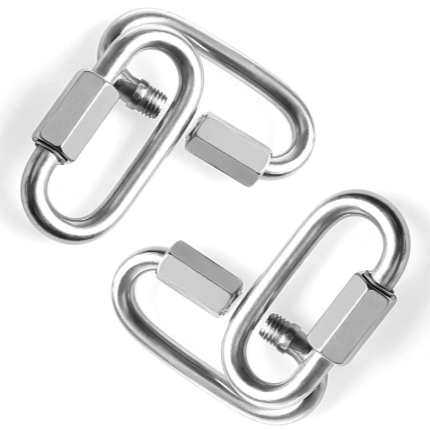 

304 stainless steel quick coupling ring connecting ring track buckle rock climbing carabiner chain buckle link buckle M3.5 10 pieces a pack