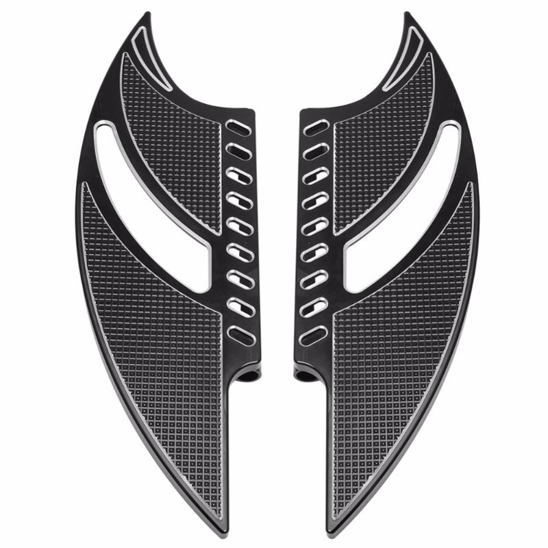 

Motorcycle Front Foot Board & Driver Stretched Floorboards Foot Pegs Footrest For Dyna Touring Softail FLH FLD 1986-2020