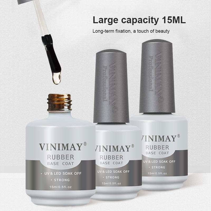 

Nail Art Rubber Nail Base Glue Base Coat UV LED Soak Off primer Glue Reinforced Sealing Layer Tough Gel TSLM1, Nail primer