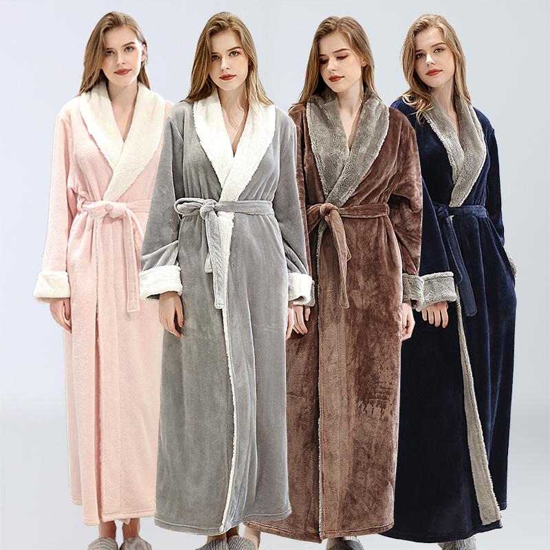 

Women Autumn Winter Bathrobes Beauty Salon Spa Nightgown Bathroom Towel Beach Towels Microfiber Towel Bath Towels Wholesale, Pink