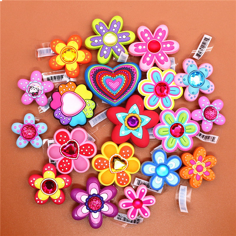 

Shoe Charms Rhinestone Flower Garden Shoe Buckle Accessories Decorations Kids Gifts