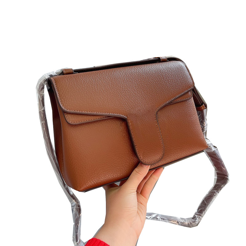 

Hot sales women's luxury handbags High-quality designer bag Genuine Leather shoulder bags fashion style purse womens shopper Ladies faddish everning bags 25cm, Cg-p_brown 25*17 cm