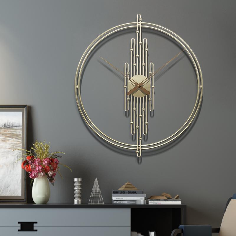 

Hot sale modern minimalist wall clock living room wall clock nordic style iron mute clocks