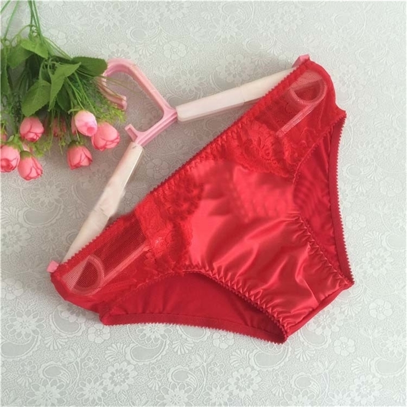 

new Men's stretch red sexy lace lace comfortable briefs men underwear gay jockstrap gay underwear 201112