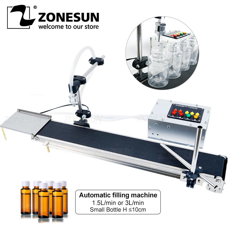 

ZONESUN CNC Single Head Automatic Filling Machine Liquid Filler High Precision Temperature Heat Resistance With Conveyor Belt