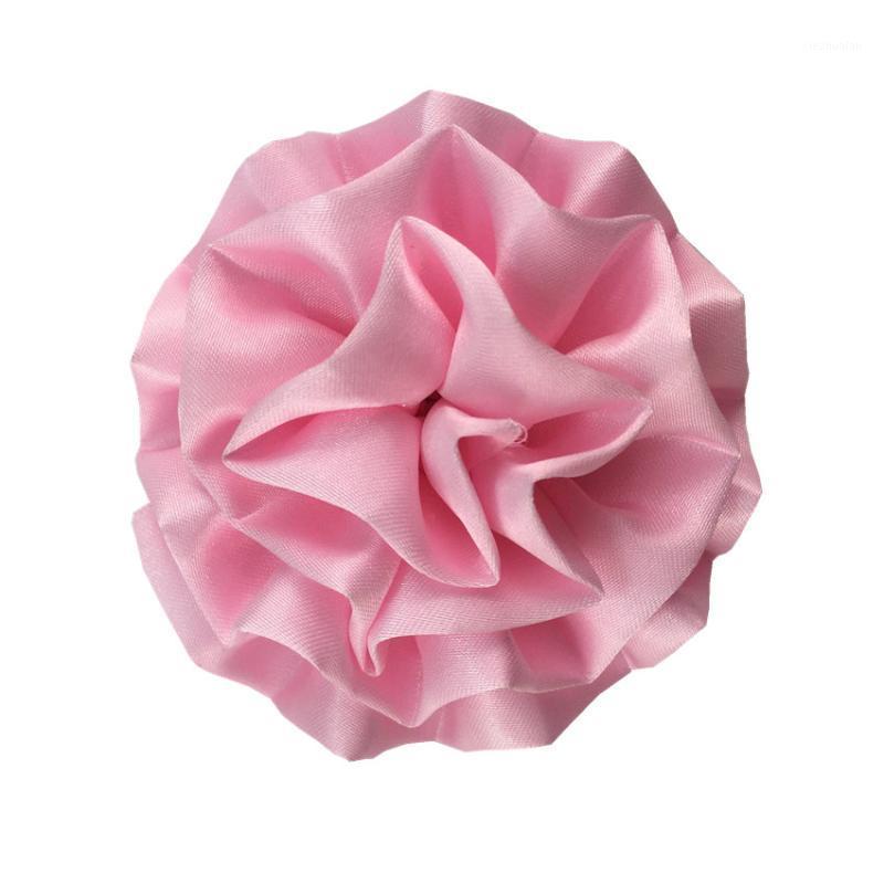

30 pcs/lot , 7 CM satin double color pleated hairpin hand-rolled flower with cloth clip children headdress 20 colors1, No clip