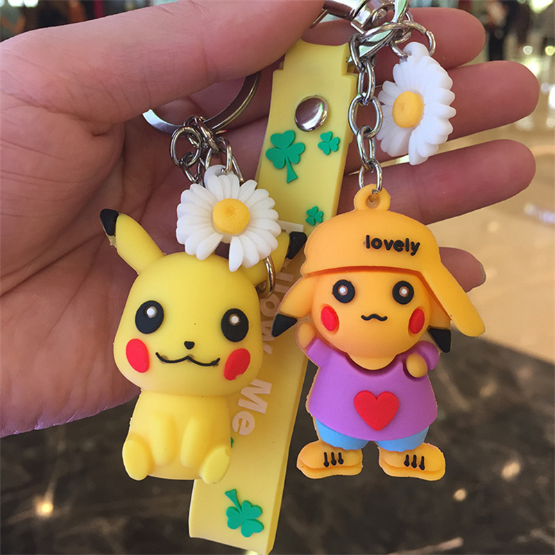 

Fashion Accessories Cartoon doll silicone key chain cute doll car pendants