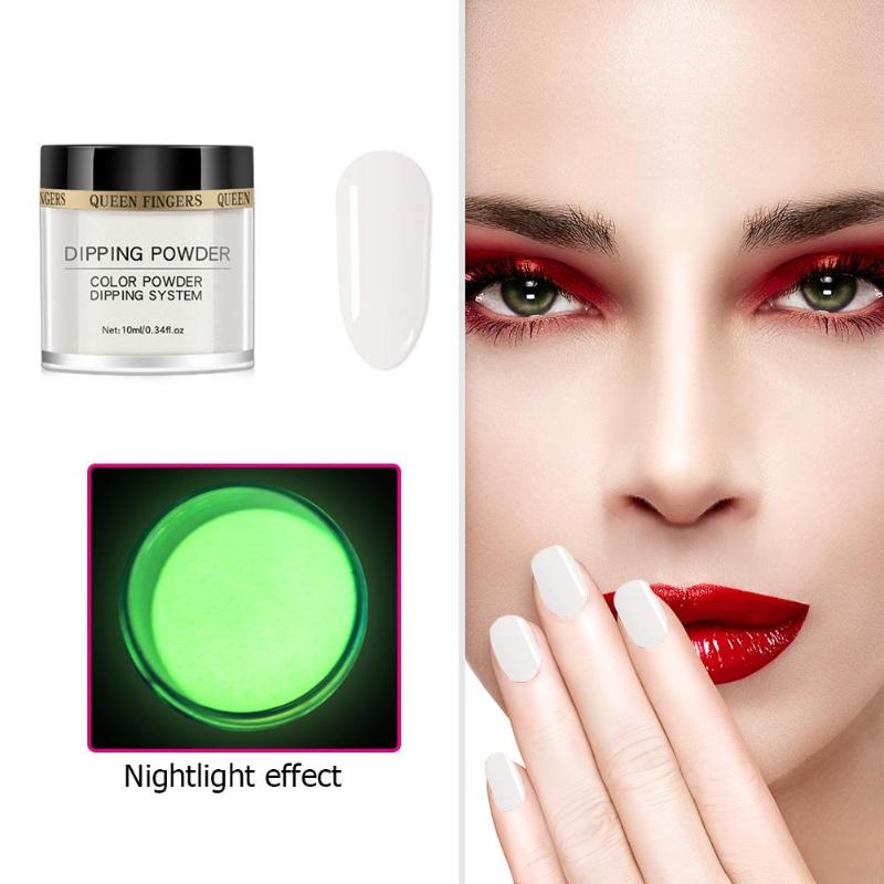 

Luminous Dip Nail Powder Dipping Glitter Shining Fluorescent Nail Natural Nightlight Party Concert Necessary Decor