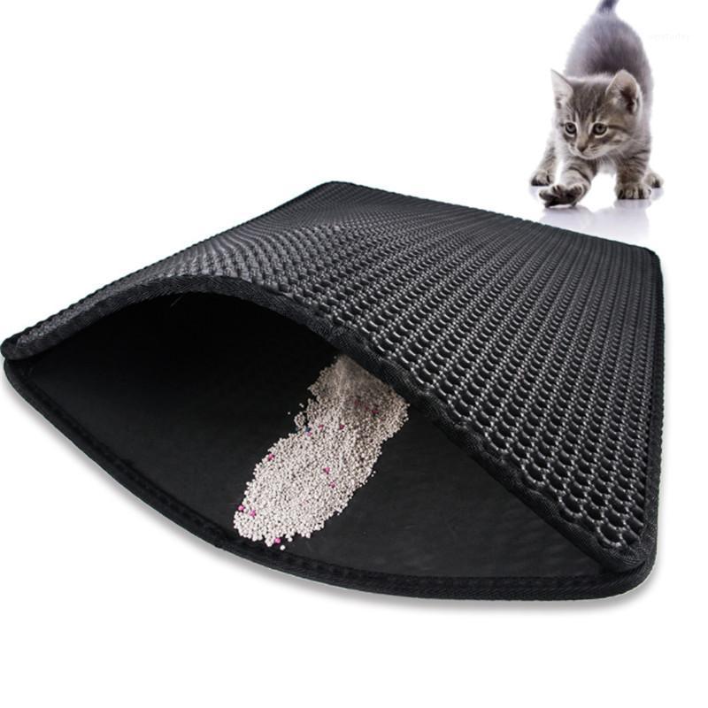

Large Pet Cat Litter Mat Double Layer EVA Non-slip Pad Sand Cat Toilet Leather Waterproof Clean Pad Cats Clean Accessories1