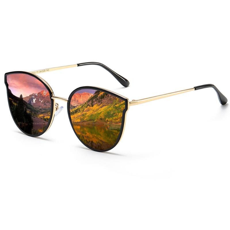 

Sunglasses Yeckpowo Women's Polarized UV400 Sun Glases For Lady 2021 Gafas Cat Eye Glamour Lentes De Sol Mujer