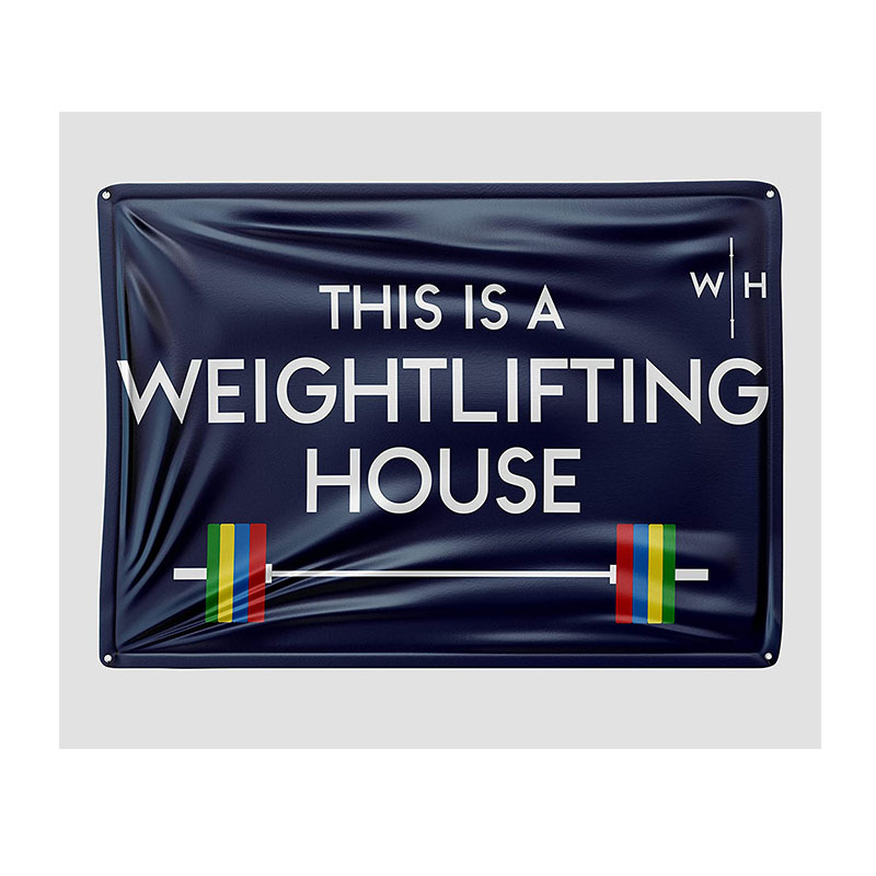 

This is a Weightlifting House Flag 3x5Feet Decoration Flag With Brass Grommets Free Shipping