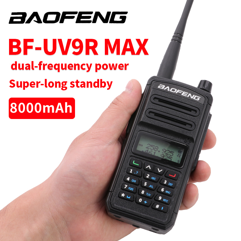 

Professional Baofeng UV 9R MAX Plus Two Way Radio Walkie Talkie 30km UV9R Max Transceiver VHF UHF Portable Ham CB Radio Station