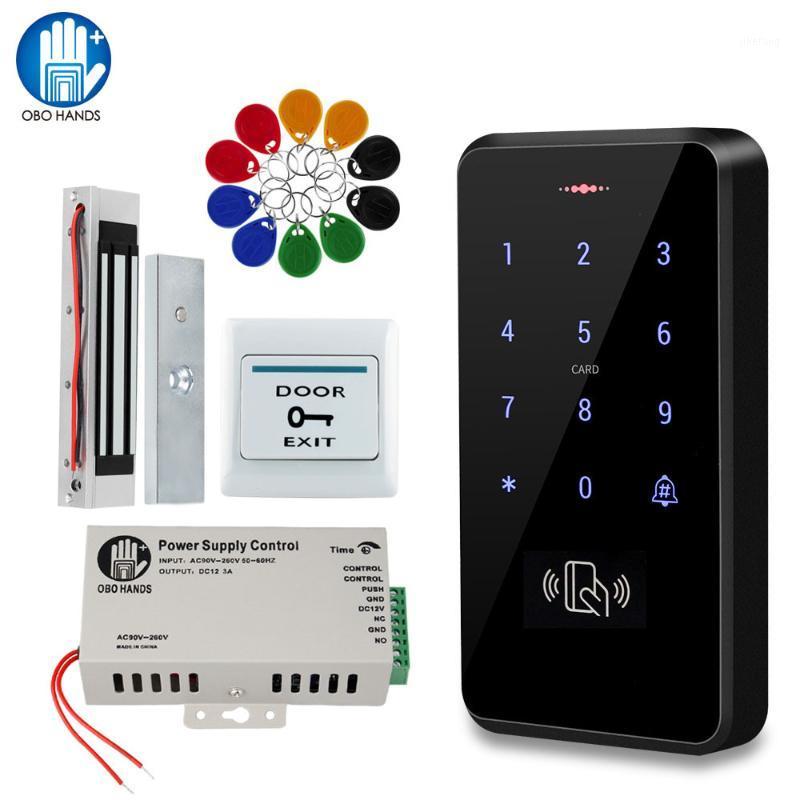

Outdoor RFID Access Control System IP68 Waterproof RFID Keypad Keyboard + Power Supply + Electronic Magnetic Lock Strike Locks1