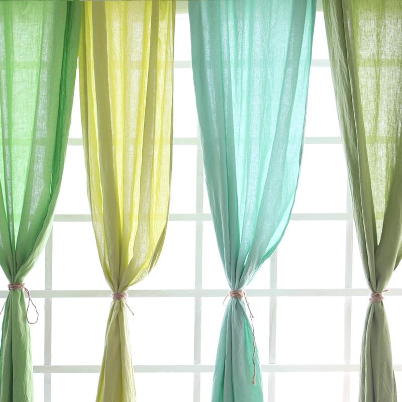 

100% linen Flatbed Curtain for Bathroom Bedroom Decorative Multicolor Shower Curtain, Yellow