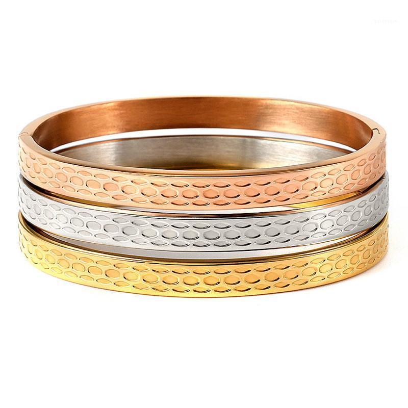 

Simple Design Charm Bangle & Bracelet Titanium Steel Armband Bracelets For Women Pulseiras Statement Jewelry Couple Wedding Gift1