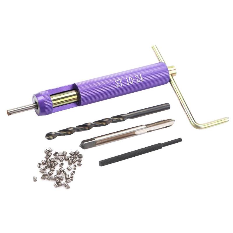 

50pcs Stainless Steel Screw Thread Insert Kit Drill Installation Tool M8-32 x 1.5D M10-24 x 1.5D M2-56x Discount