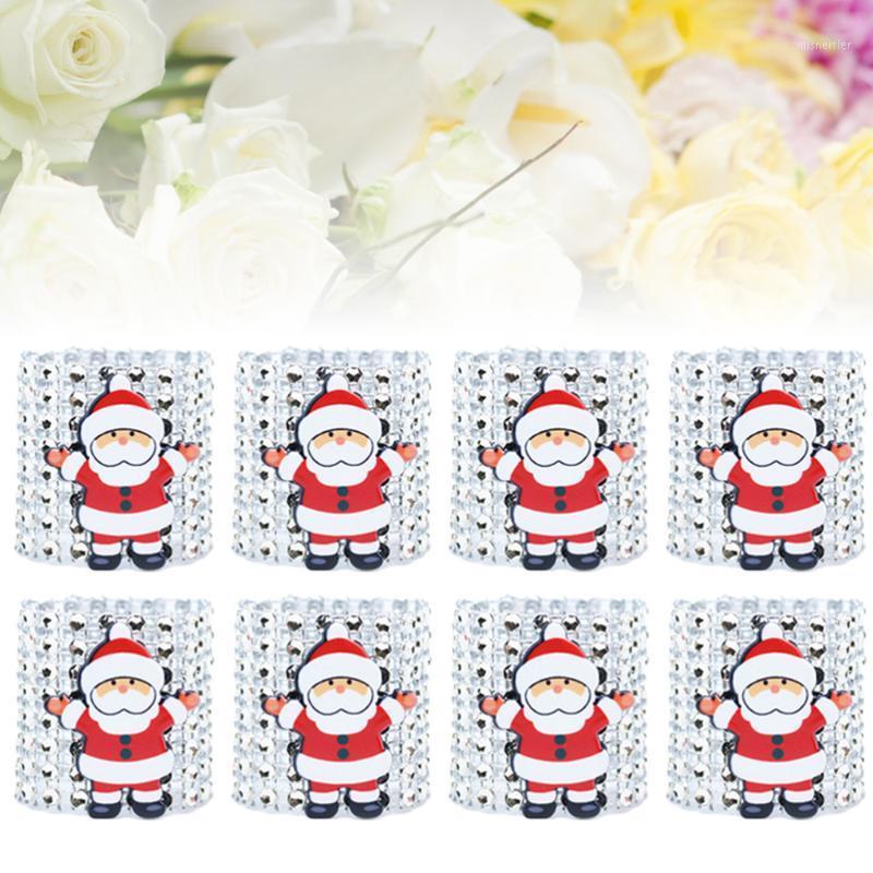

12pcs Christmas Napkin Rings Serviette Buckles Holders for Dining Table Holiday Decorations (Silver)1