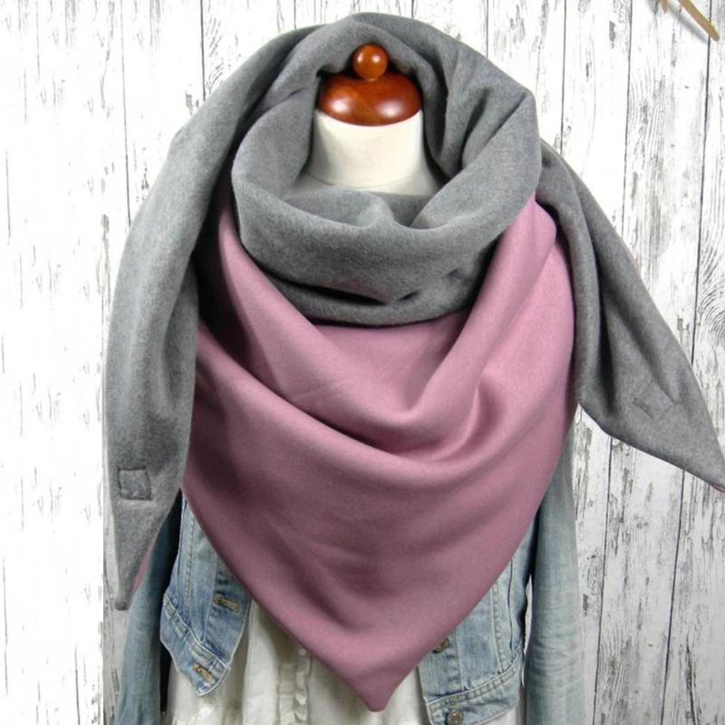 

Women Warm Scarves Printing Button Soft Wrap Casual Shawls 2020 Women Malaysia Cotton Thermal Scarf Chaqueta Pelo 2020#50