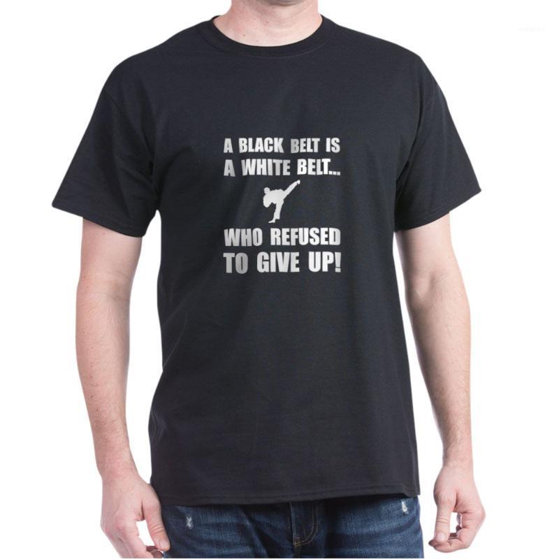 

Black Belt Refusal T-Shirt White1, Red
