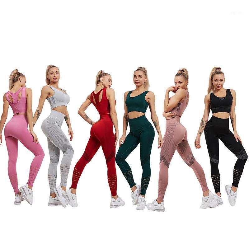 

Fitness clothes, sports wear for women gym vest, tight pants, hip and leg lifting Yoga set Capris women' Yoga suit sport bra1, Pink pants piece