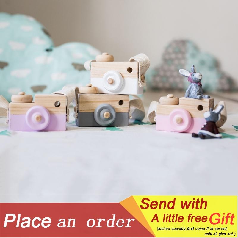 

Lovely Nordic European Style Camera Toys Baby Kids Room Decor Furnishing Articles Christmas Birthday Wood Gifts Home Decoration