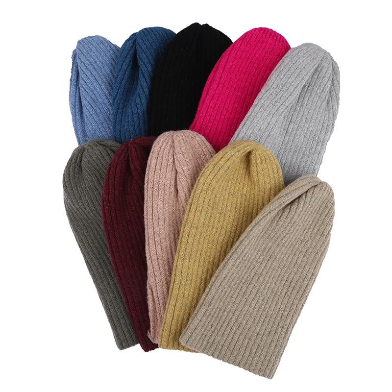 

Fashion Style Beanie Elegant All-match Hat Candy Colors Winter Hat Women Knitted Warm Soft Trendy, Black