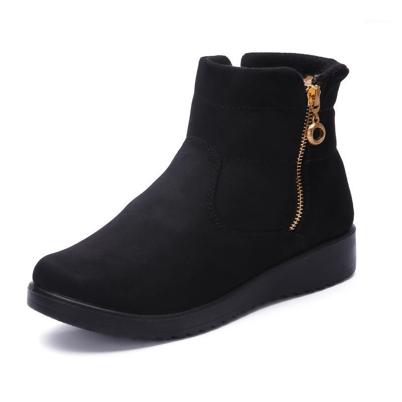 

Boots Female Winter 2020 Comfortable Shoes For Women New Style Women's Ankle Boots Brand Designer Ladies Shoes Botas Mujer1, Black
