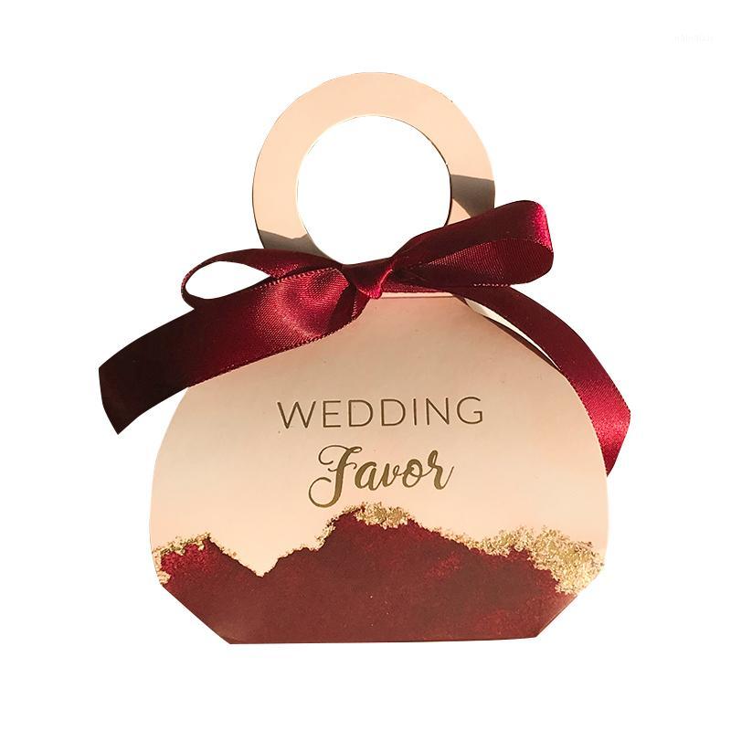 

30pcs Best Wish Gift Packaging Candy Paper Bag For Wedding Bridesmaid Souvenirs Gift Box Cake Paper Bags with Handle Bow Ribbon1