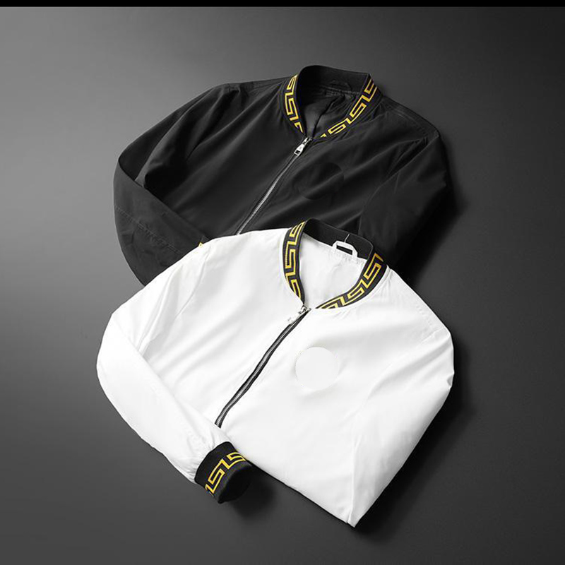 

Jacket men's luxury mens jacket coat 20SS new trend baseball collar embroidery zipper jacket Men's jackets mens coat coats, Black;brown