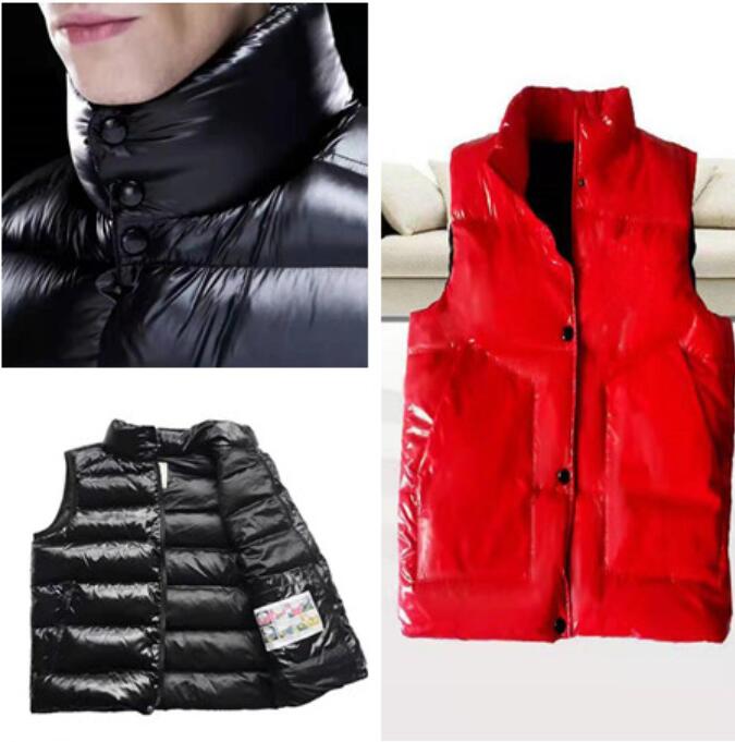 

Top quality men's winter down vest outdoor classic casual warmth white goosedown gilet coat fashion veste for man /wome style Doudoune, Black;white