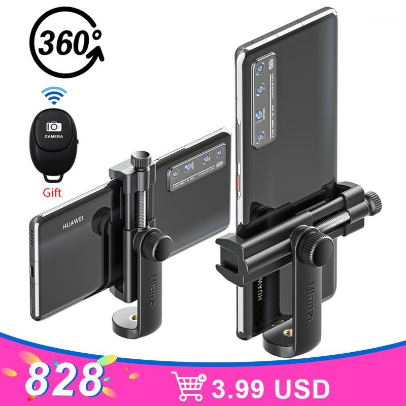 

Ulanzi ST-17 360° Universal Horizontal and vertical Shooting Phone Mount Holder Clamp Clip With Cold Shoe 1/4'' Tripod Mount1