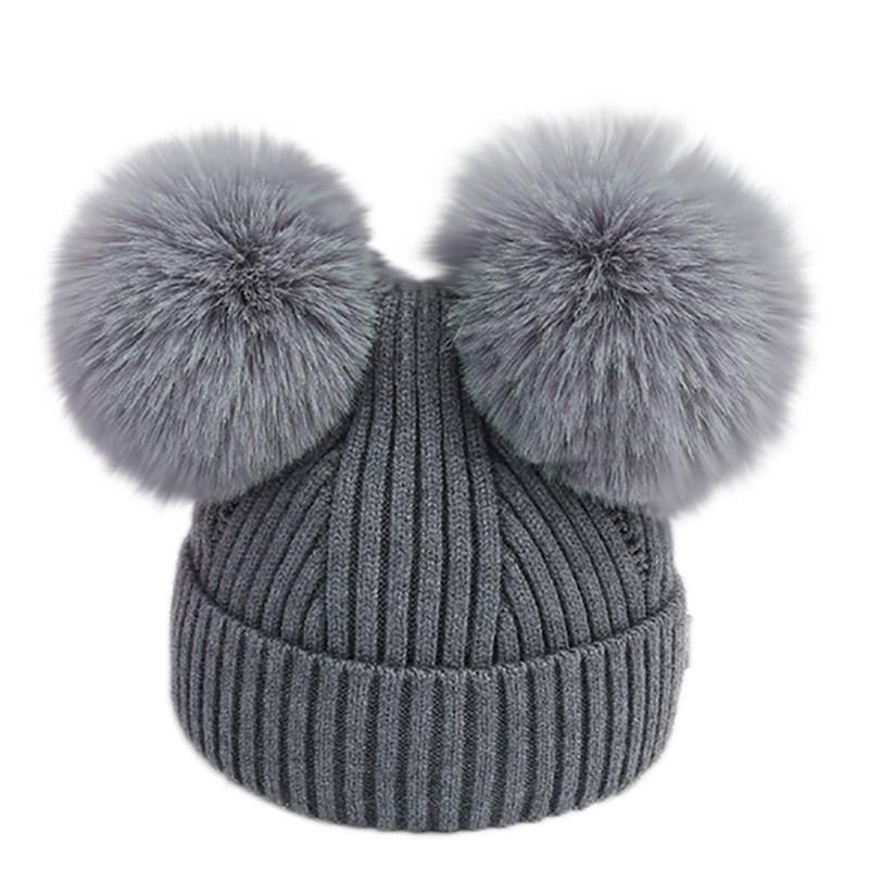 

2020 Toddler Infant Baby Kids Boys Girls Venonat Knited Woolen Headgear Hat Cap for 3-18M Kids newborn photography props, Purple