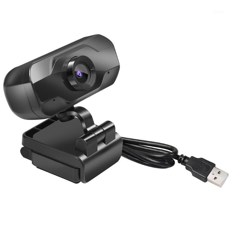 

HD Webcam Built-in Microphone Smart 720P Web Camera USB Pro Stream Camera for Desktop Laptops PC Game Cam For OS Windows1, Black